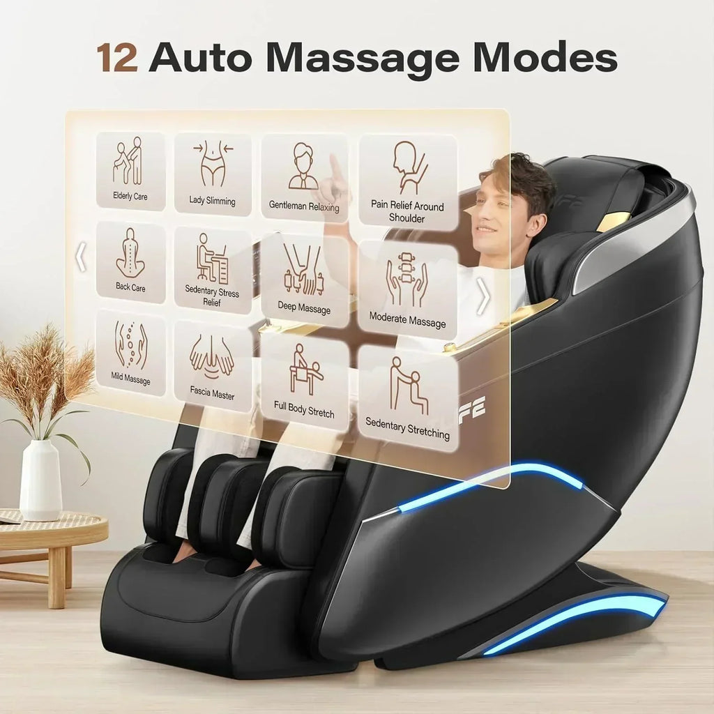 Full Body Massage Chair 160° Zero Gravity Recliner with Body Scan Shiatsu Massage Chair