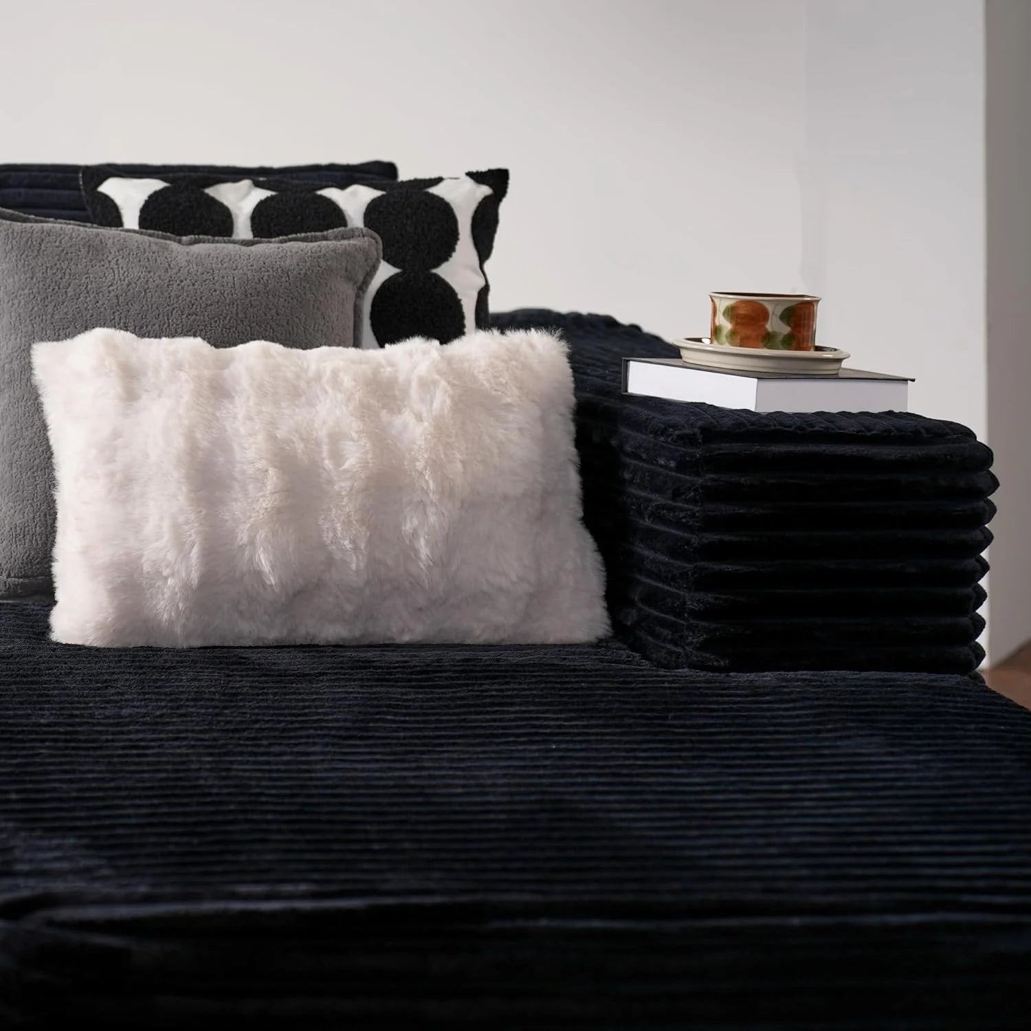 Ovios 104" Cloud Section Sofa L-shaped lounge chair, modern modular sofa