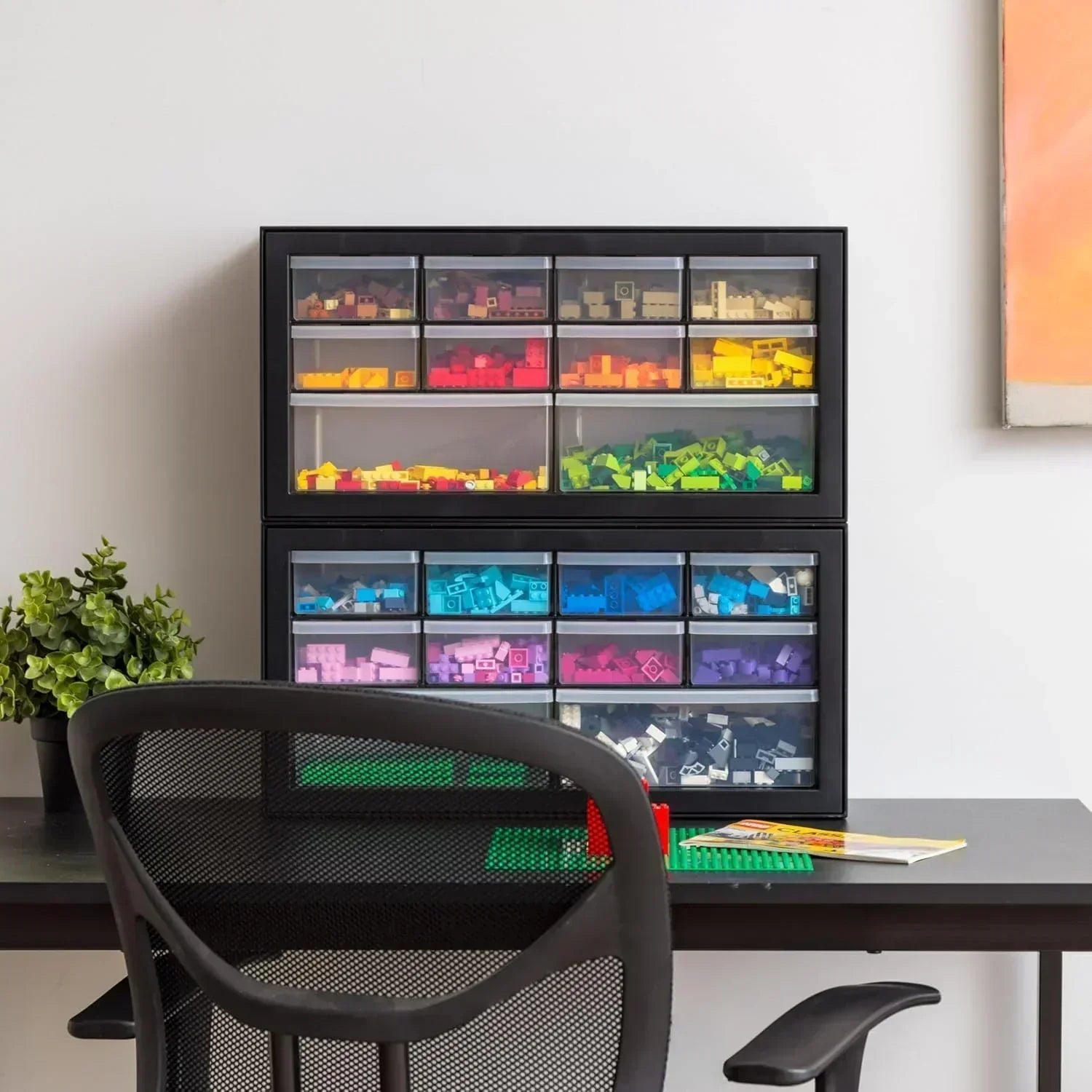 IRIS USA Screw Tool Organizer Small Parts Cabinet Chest Storage Drawers Organization Toolbox