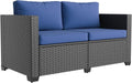 Aoxun 8 Piece Outdoor Patio Furniture Set 7 Seats, Outdoor Sectional with Thick Waterproof Cushions & Storage Coffee Table, Patio Conversation Sets for Garden,Backyard, Porch, Balcony, Deck, Beige