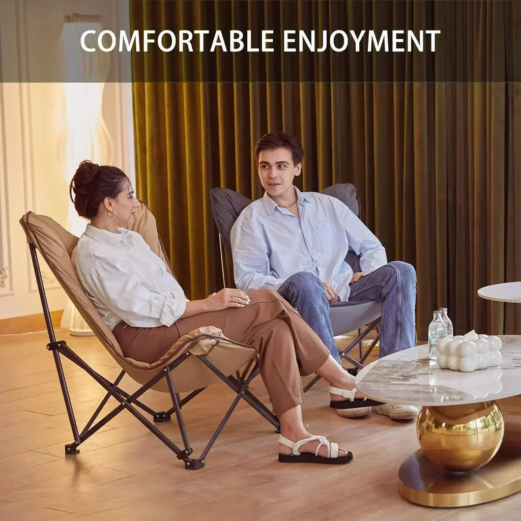Butterfly chair extra large thick comfortable camping chair portable folding chair heavy duty seat