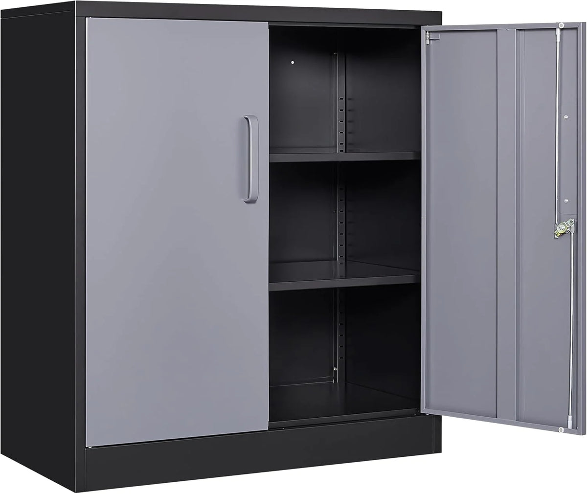 SISESOL Wide & Deep Metal Storage Cabinet with 2 Doors and 6 Shelves,72x36x18